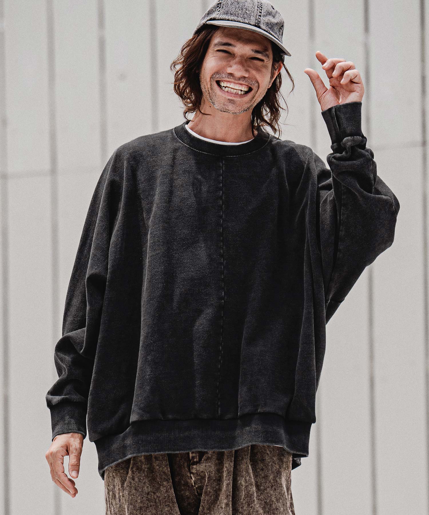 CAMBIO(カンビオ)】【予約販売8月上旬～中旬入荷】Faded Sweat Dolman