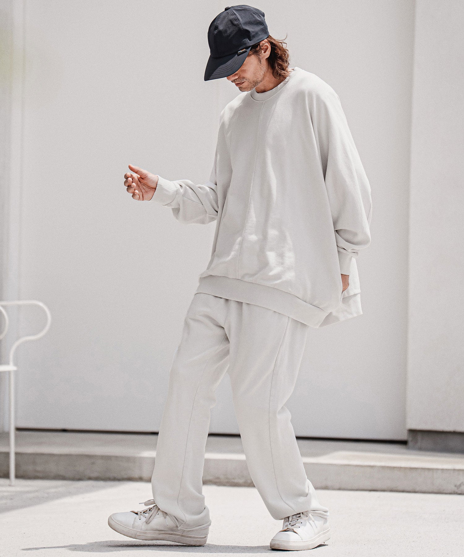 RITAO CHAN公式アカウント06美品 45rpm ウール100% CAMBIO(カンビオ)】【予約販売8月上旬～中旬入荷】Faded Sweat Dolman