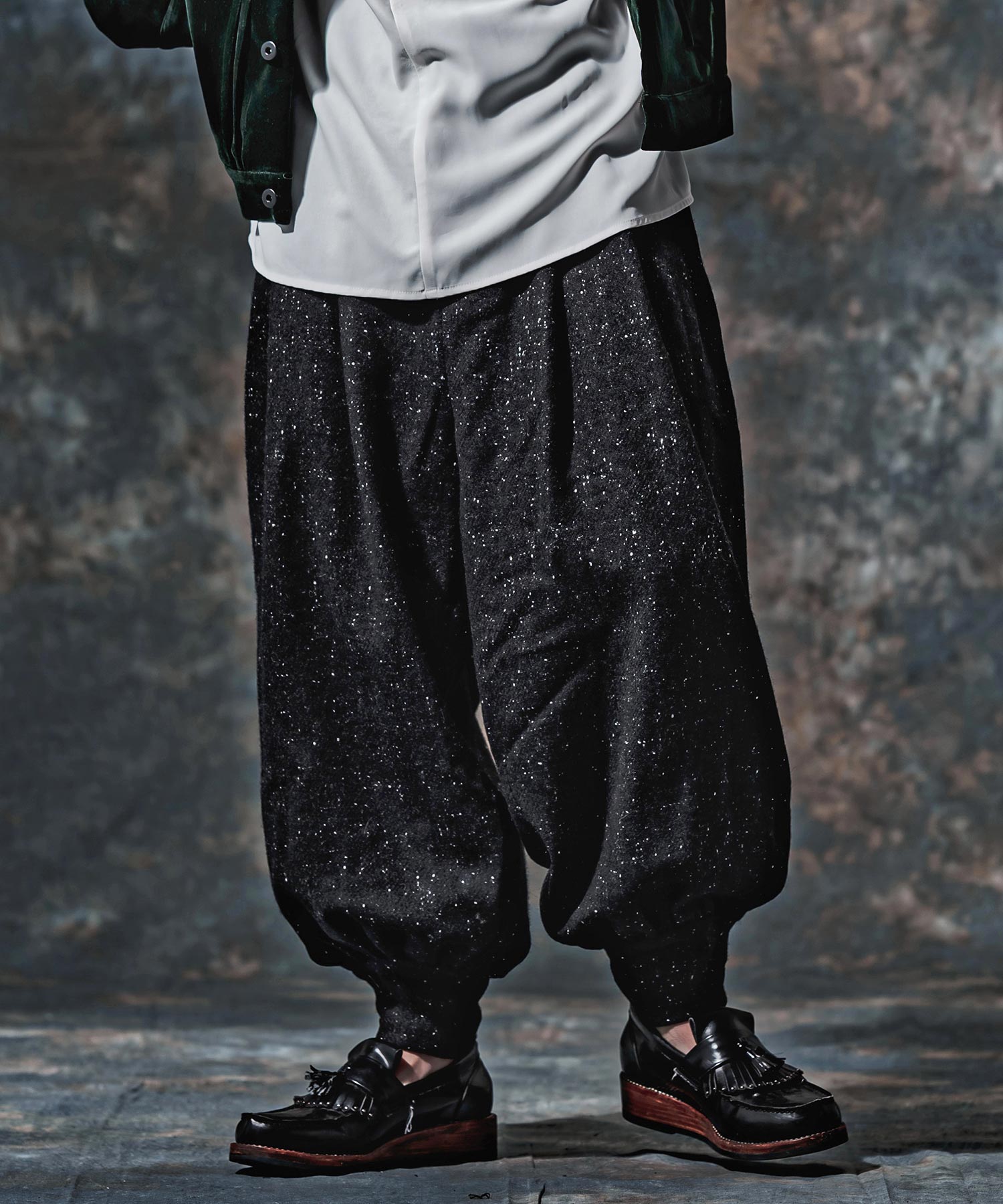 Jih Nunc バルーンパンツサルエルパンツ Jih Nunc(ジーヌンク)】【予約販売10月上旬～中旬入荷】ウール起毛