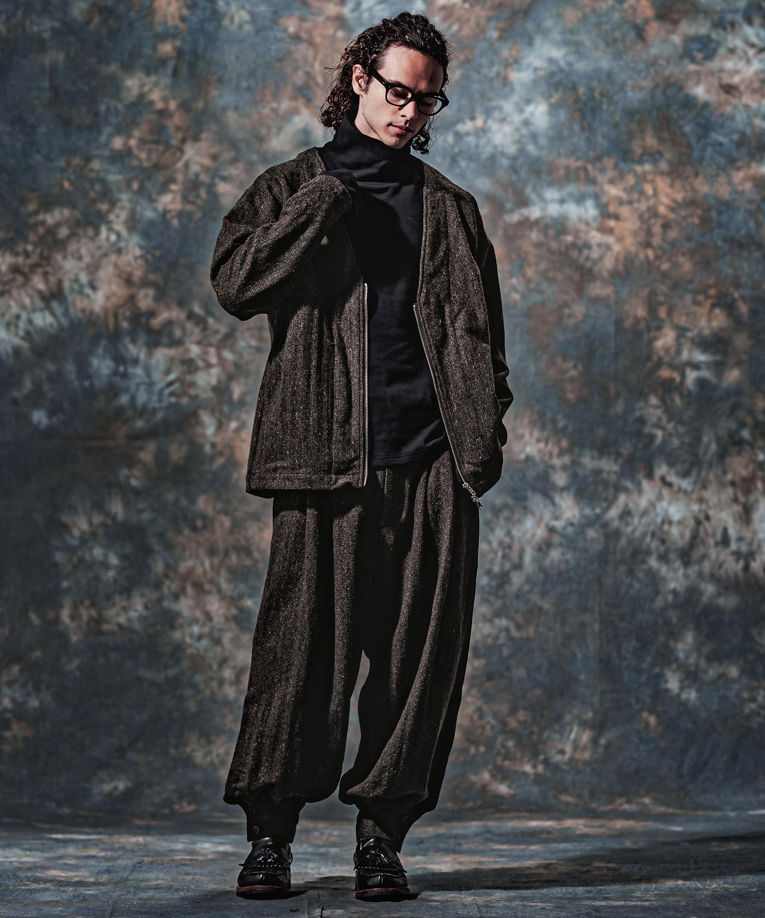 Jih Nuncジーヌンクバルーンパンツ Jih Nunc(ジーヌンク)】【予約販売10月上旬～中旬入荷】ウール起毛