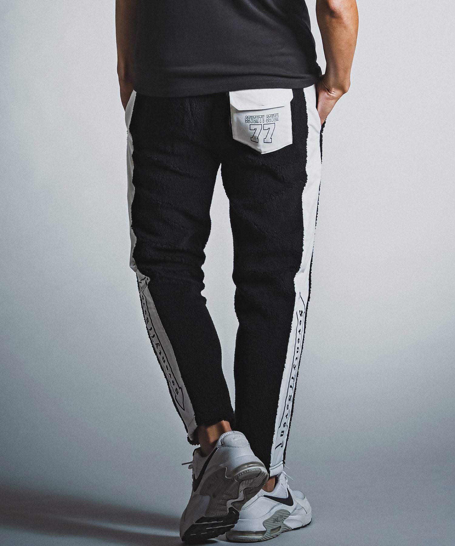 black x white