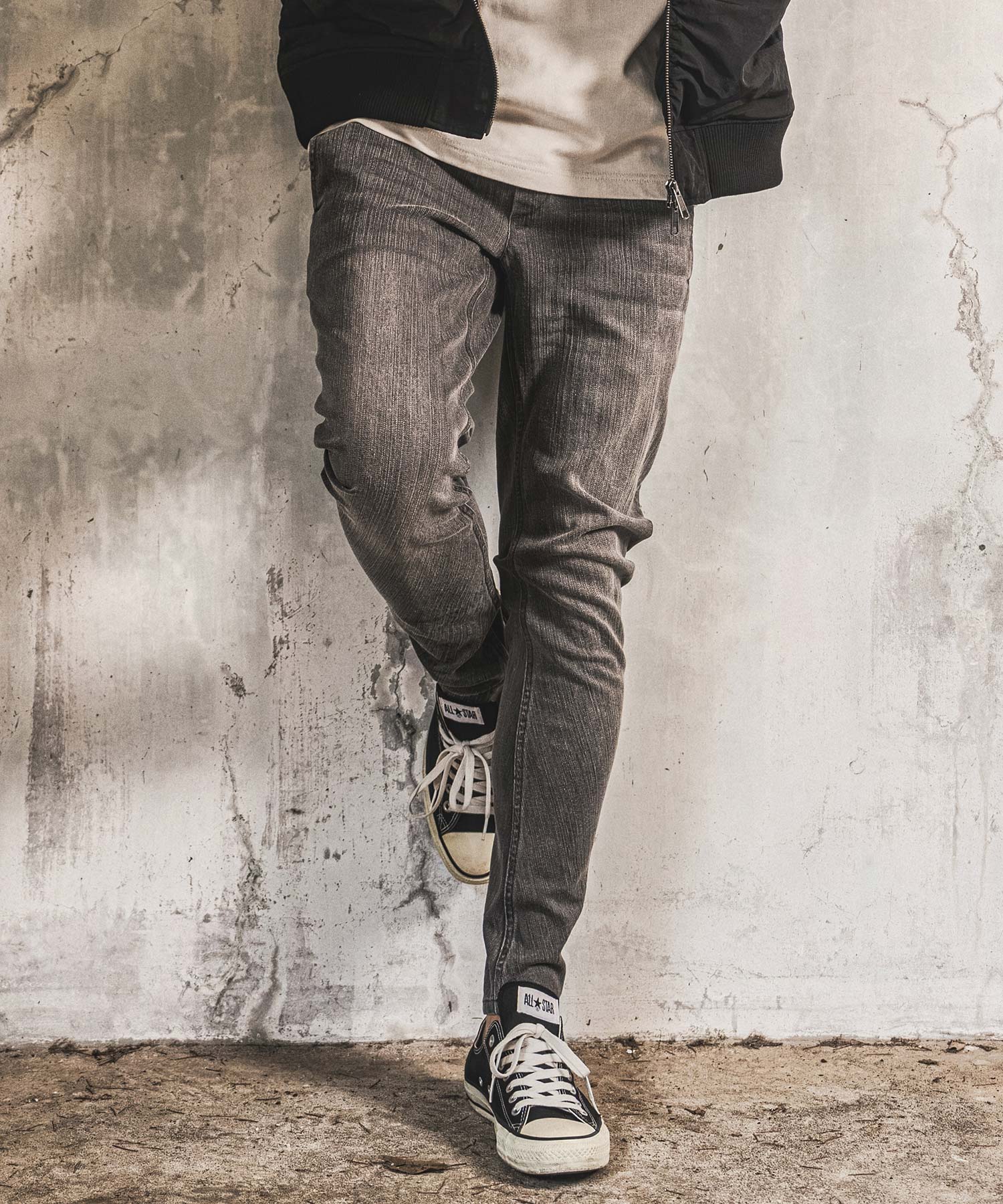 新品 wjk banana shoe-cut ペイント ダメージ チノ パンツ wjk reluxe】【予約販売10月下旬～11月上旬入荷】 Denim Banana Pants