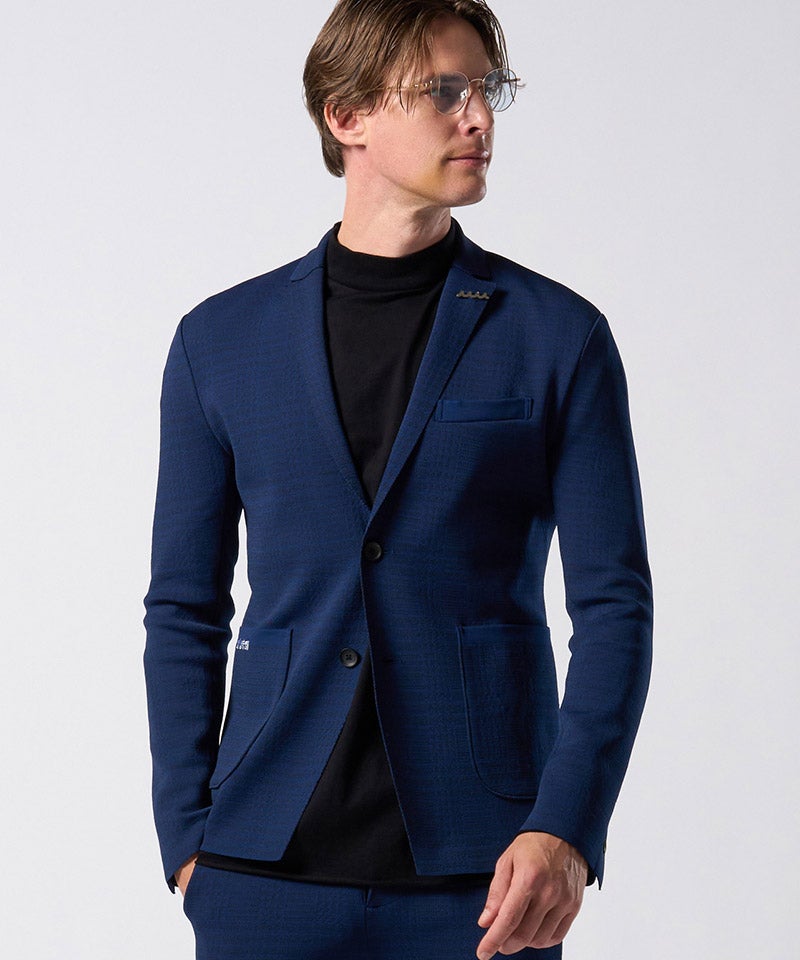 wjk】【予約販売1月上旬～中旬入荷】function knit jacket(jacquard