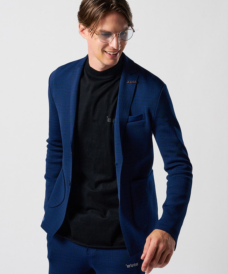 wjk】【予約販売1月上旬～中旬入荷】function knit jacket(jacquard
