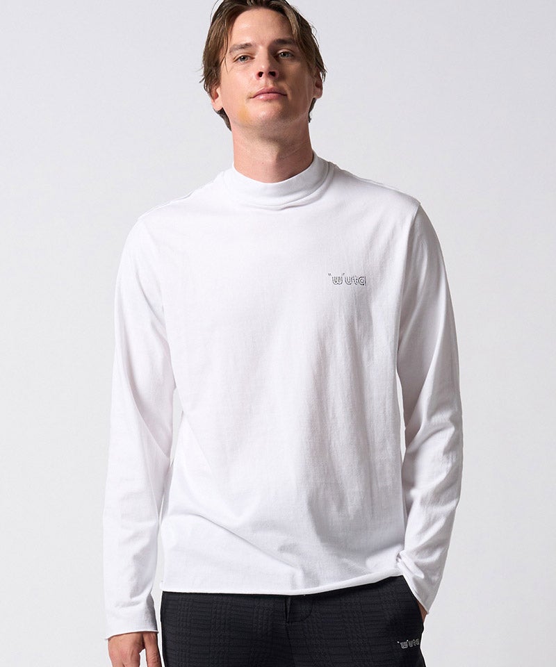 wjk】【予約販売1月上旬～中旬入荷】cut-off mock-neck L-S(printed