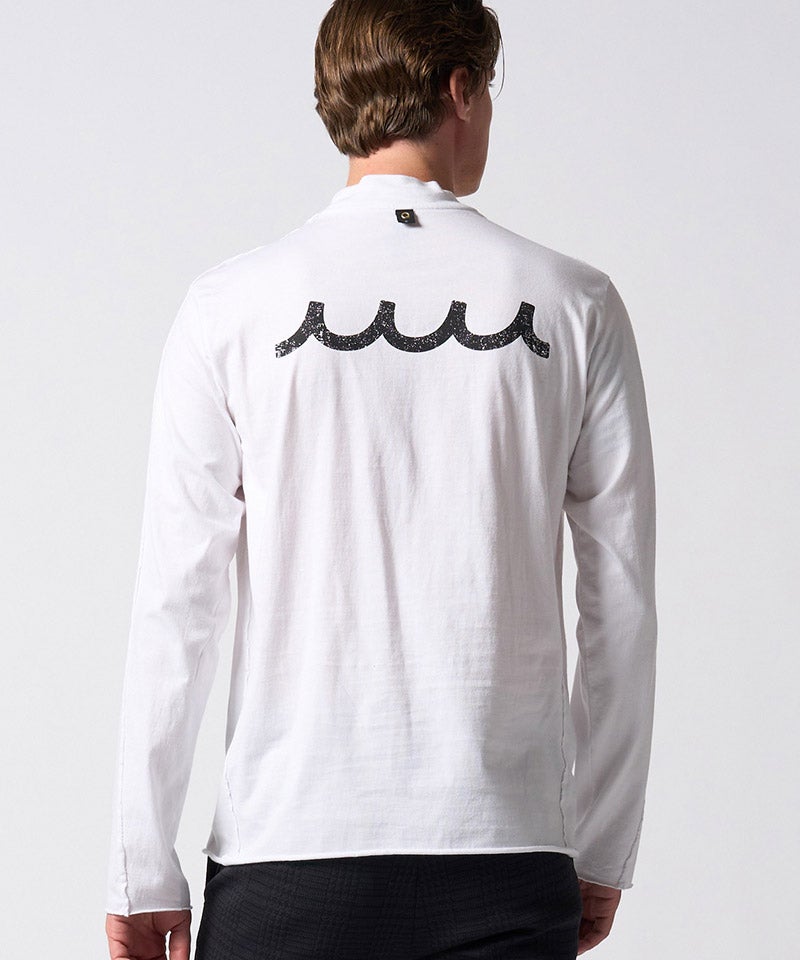 wjk】【予約販売1月上旬～中旬入荷】cut-off mock-neck L-S(printed