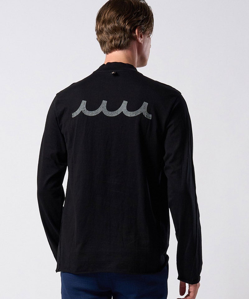 wjk】【予約販売1月上旬～中旬入荷】cut-off mock-neck L-S(printed