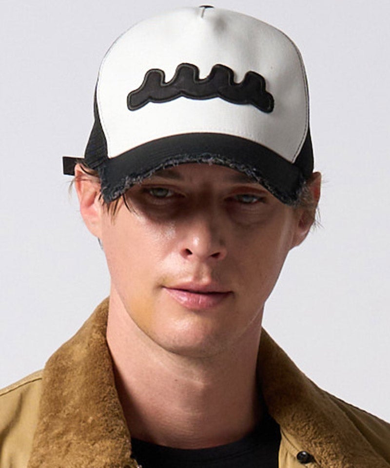 wjk】【予約販売1月上旬～中旬入荷】wave cut-off mesh cap メッシュ
