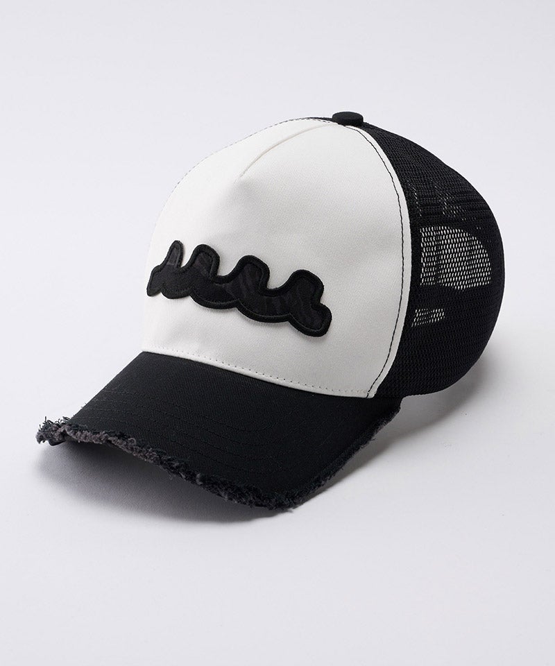 wjk】【予約販売1月上旬～中旬入荷】wave cut-off mesh cap メッシュ
