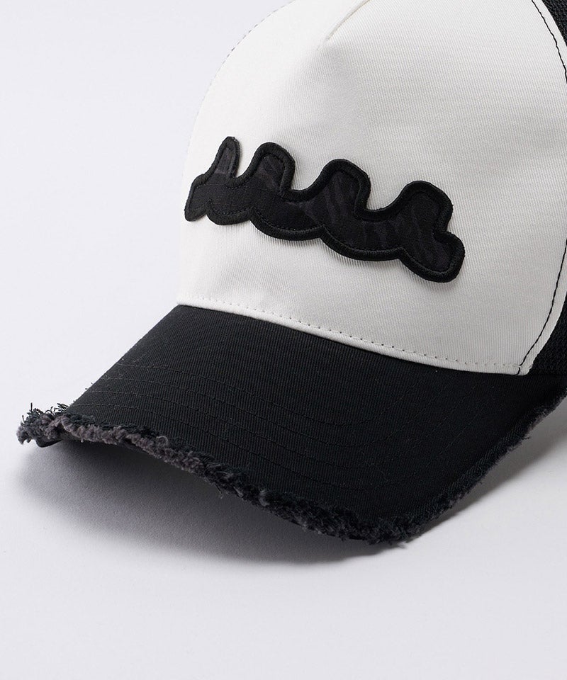 wjk】【予約販売1月上旬～中旬入荷】wave cut-off mesh cap メッシュ