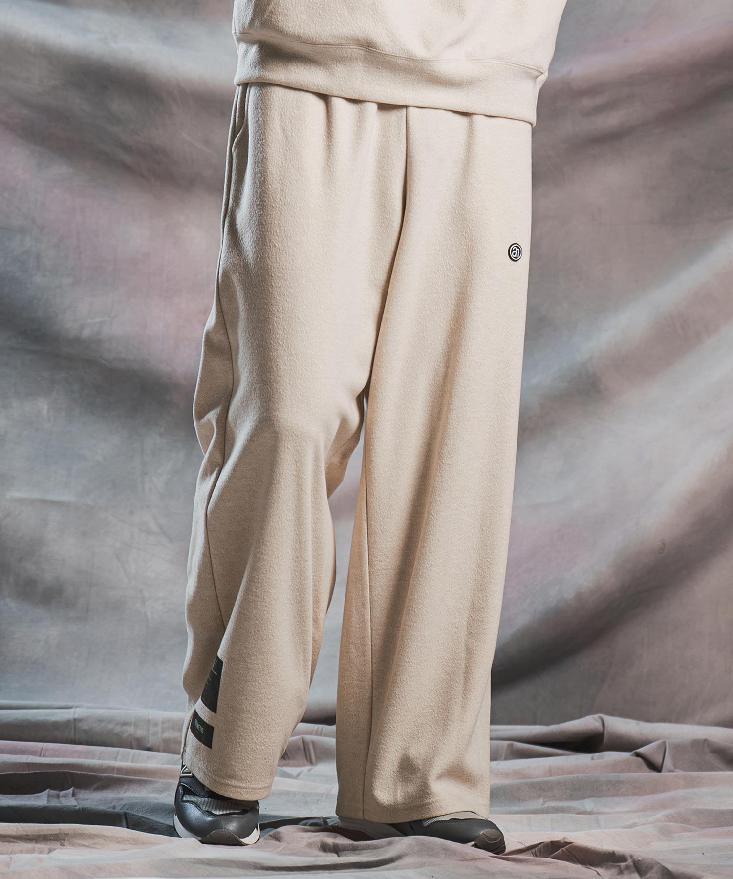 42dugg　AFB バギーパンツ ベージュ ANGENEHM(アンゲネーム)】【予約販売9月中旬～下旬入荷】Wool-Blend