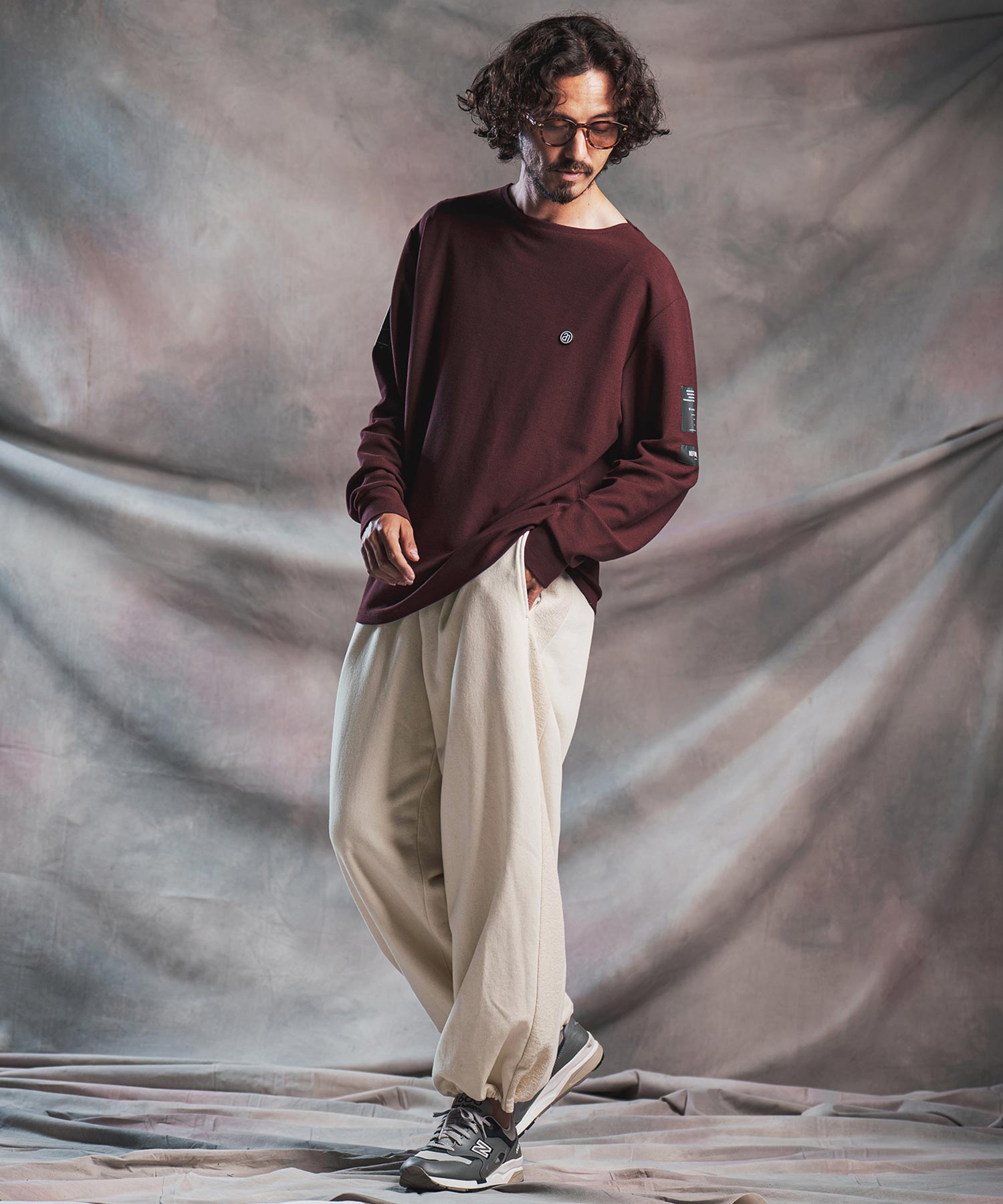 ANGENEHM(アンゲネーム)】【予約販売9月上旬～中旬入荷】Sweat Baggy
