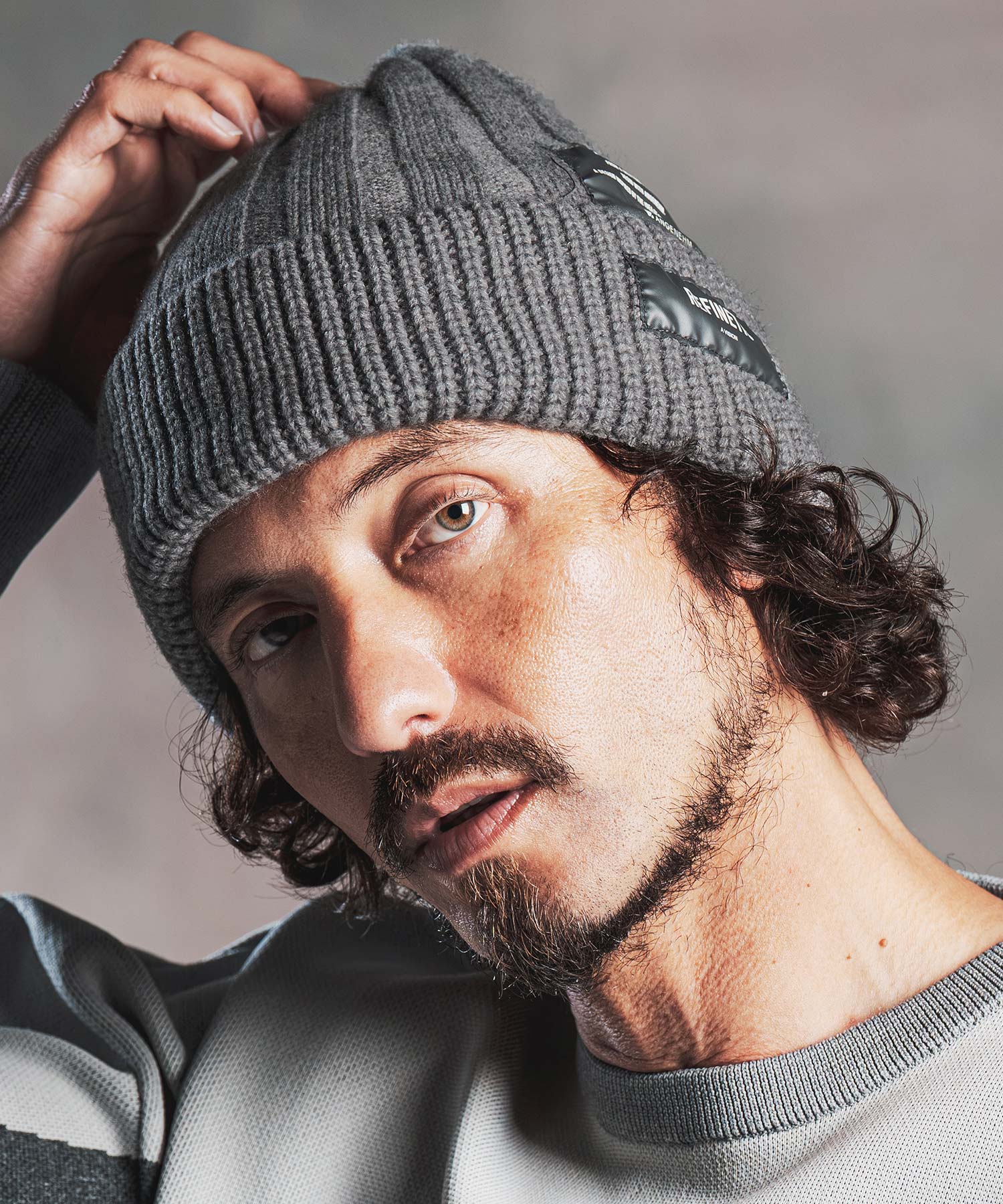 ANGENEHM(アンゲネーム)】Wide Rib Knit Beanie ニットビーニー(AG07