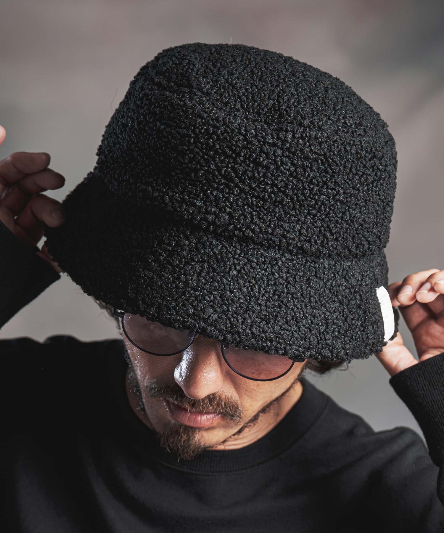 ANGENEHM(アンゲネーム)】Boa Fleece Bucket Hat ボアバケットハット