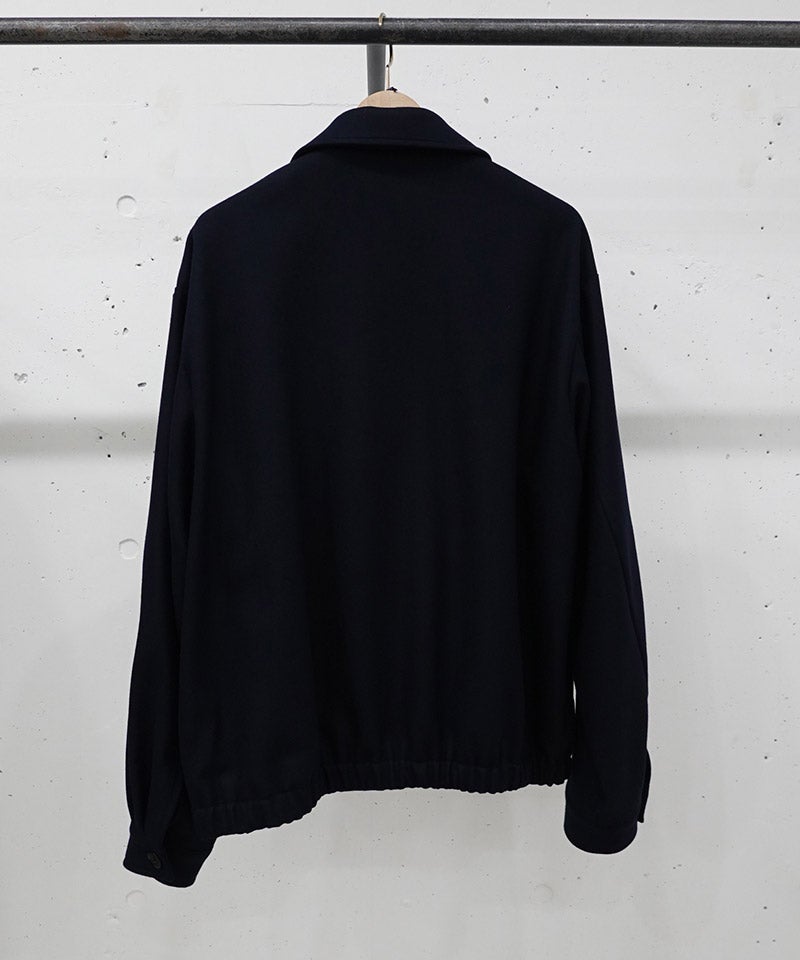 CULLNI(クルニ)】Signature Melton Asymmetrical Layered Zip Up