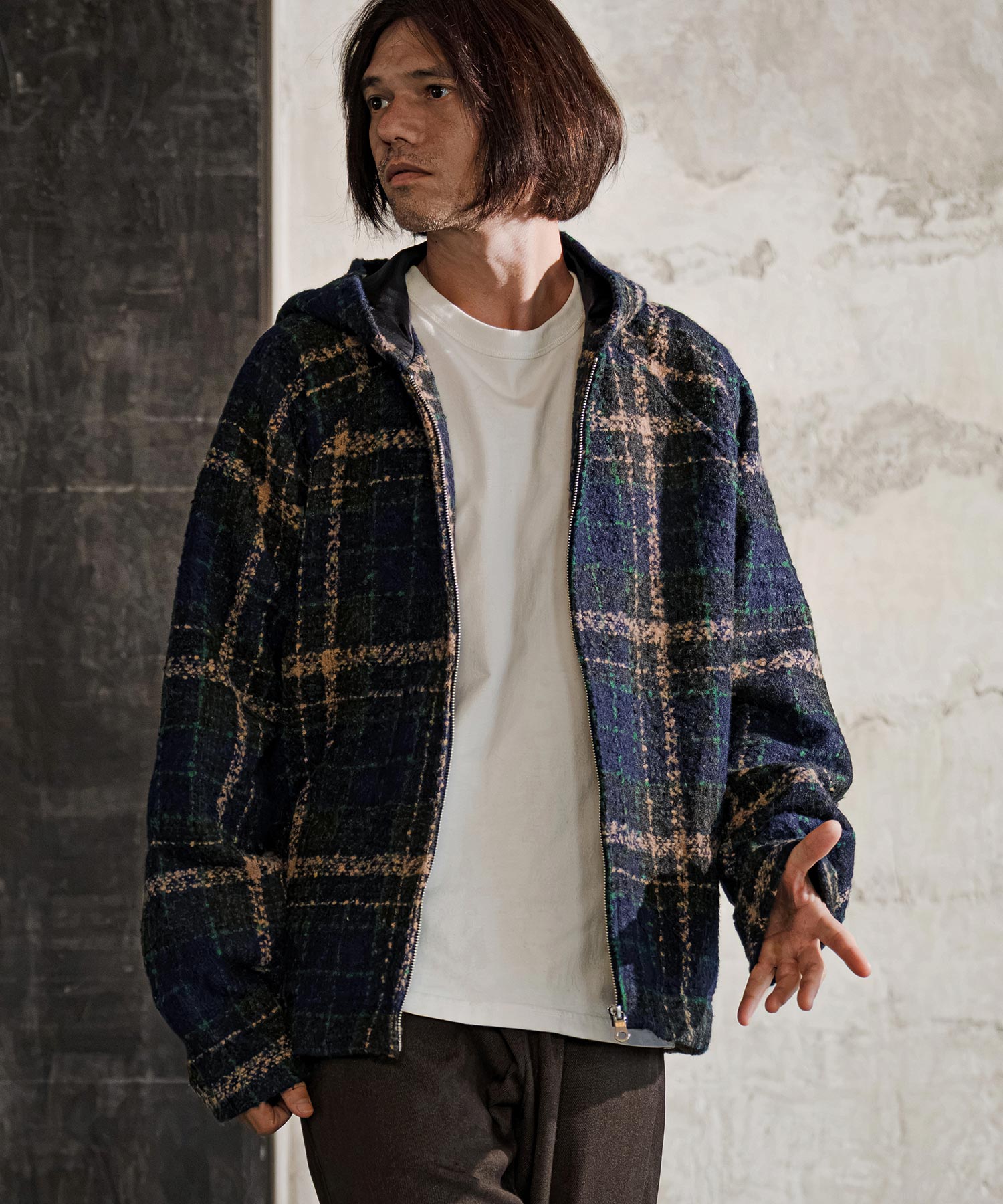 CAMBIO(カンビオ)】【予約販売10月中旬～下旬入荷】ブークレチェック