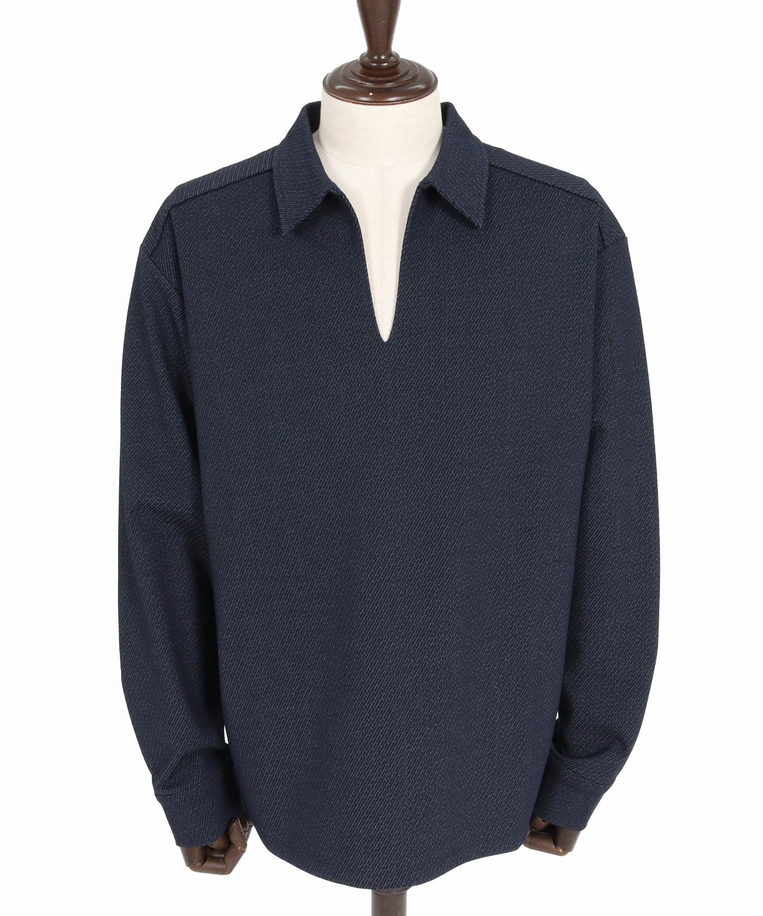 CAMBIO(カンビオ)】Twill Skipper Polo Shirt スキッパーポロシャツ(GM