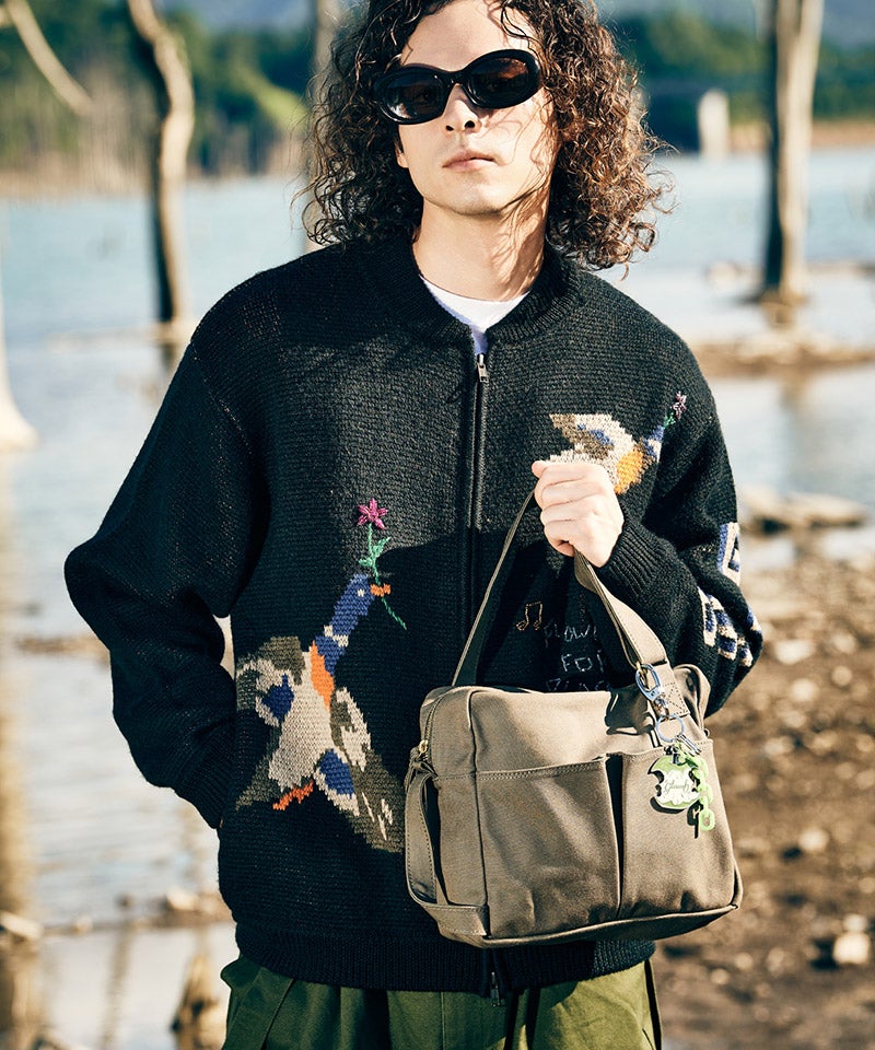 glamb(グラム)】【予約販売1月上旬～中旬入荷】Jacquard Knit Blouson