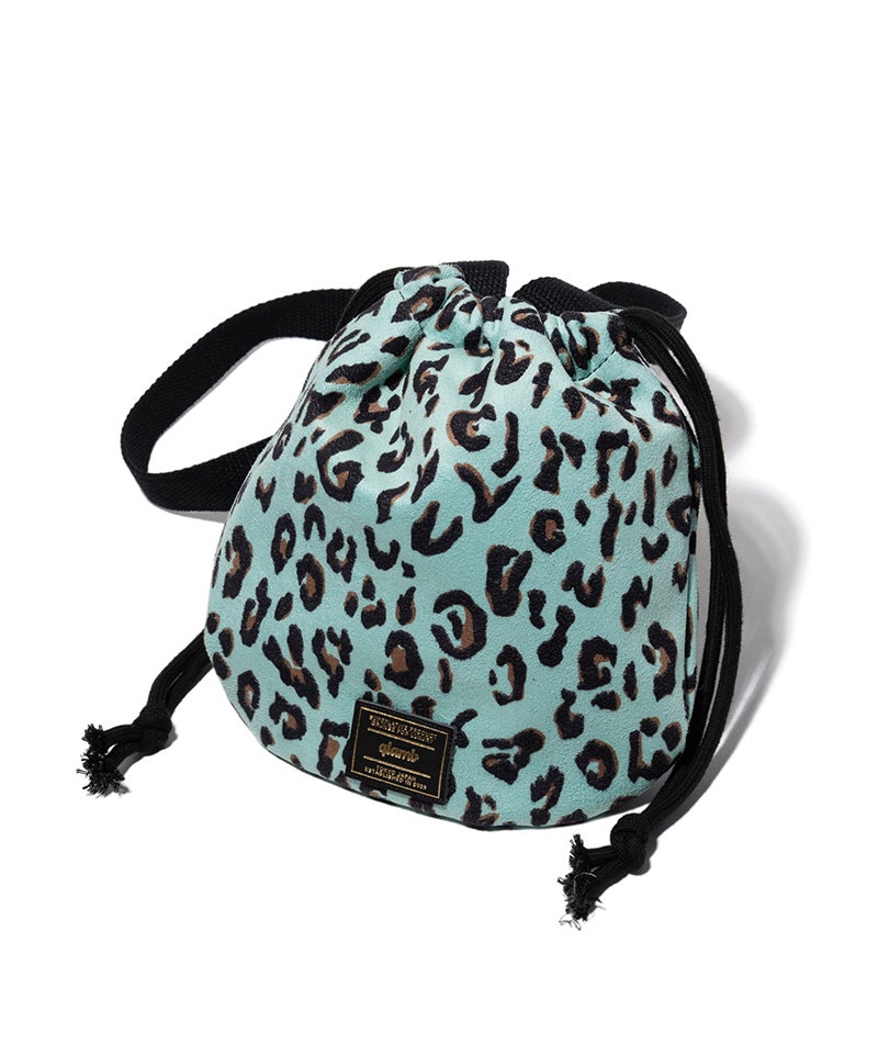 Maria leopard Drawstring bag ワコマリアバッグ LEOPARD DRAWSTRING