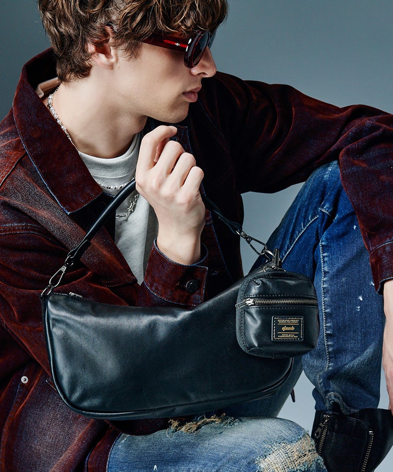 glamb(グラム)】【予約販売12月中旬～下旬入荷】2Way Leather Sacoche