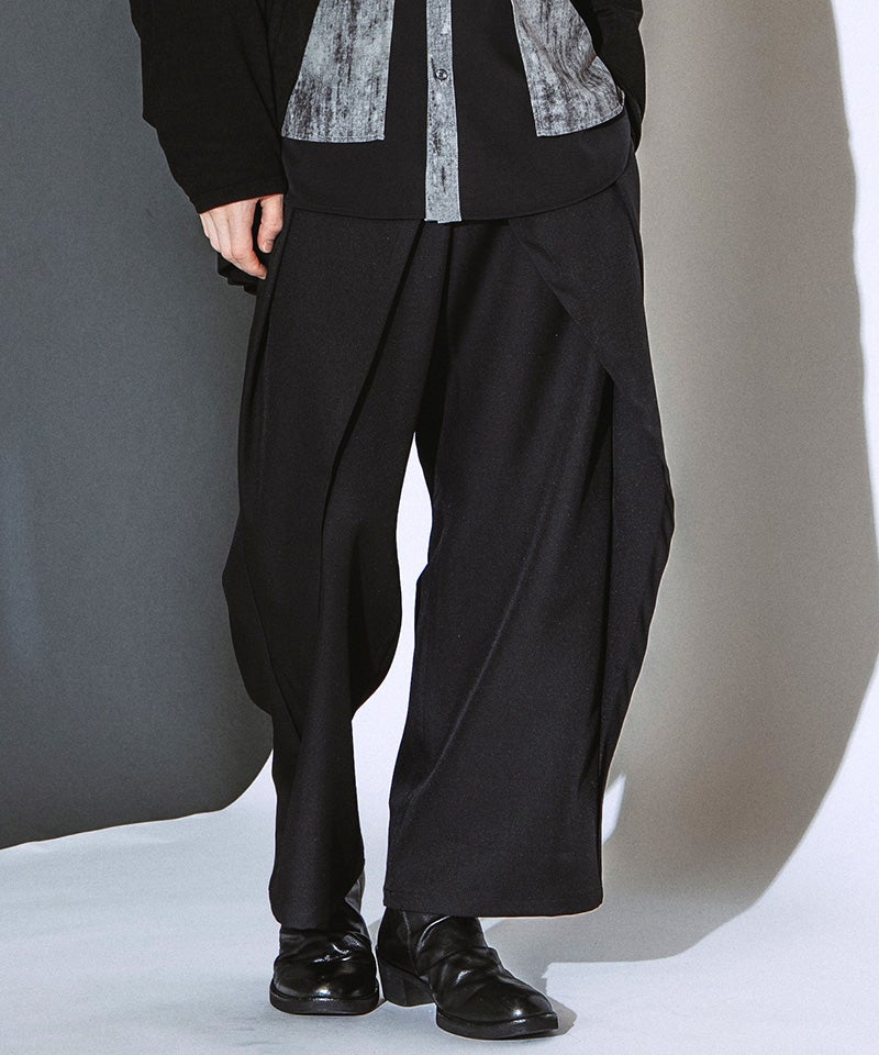 NO ID. (ノーアイディー)サイズXS Coating pants NO ID.(ノーアイディー)】【予約販売9月上旬～中旬入荷】 ﾌﾛﾝﾄﾗｯﾌﾟ