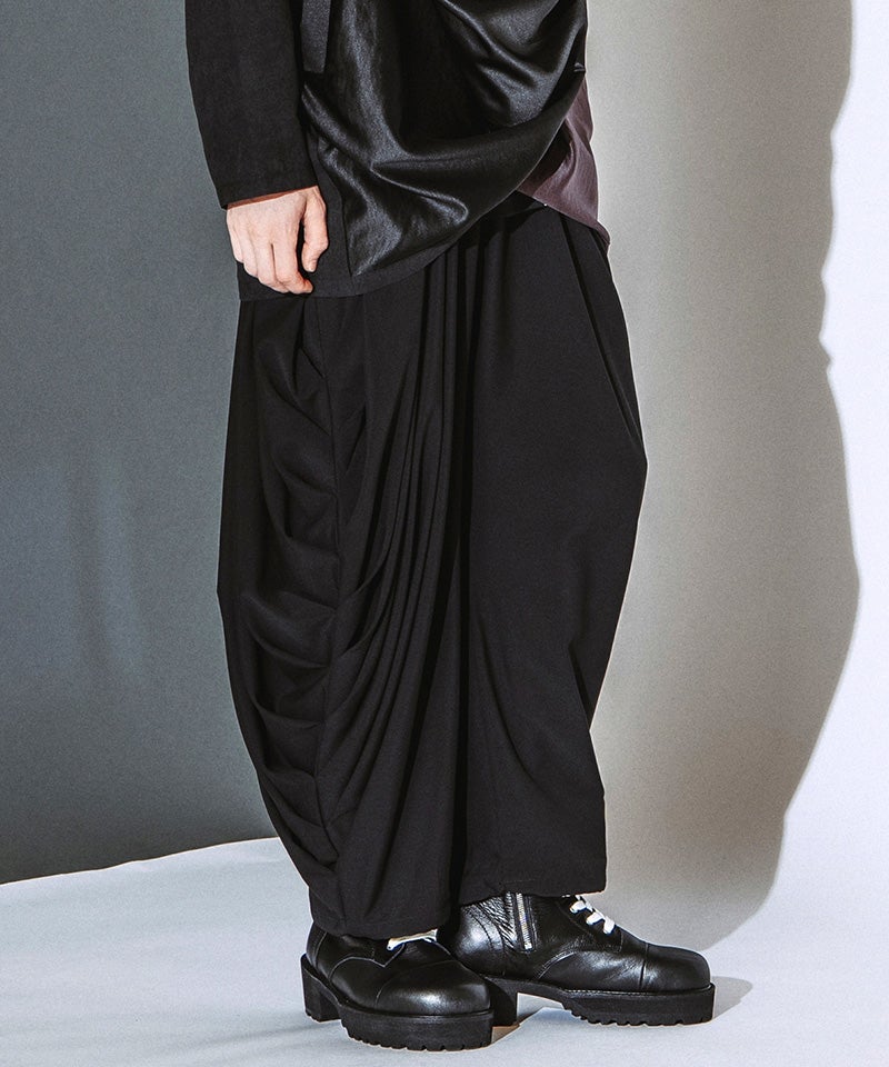 NO ID. (ノーアイディー)サイズXS Coating pants NO ID.(ノーアイディー)】【予約販売9月上旬～中旬入荷】 ﾌﾛﾝﾄﾗｯﾌﾟ