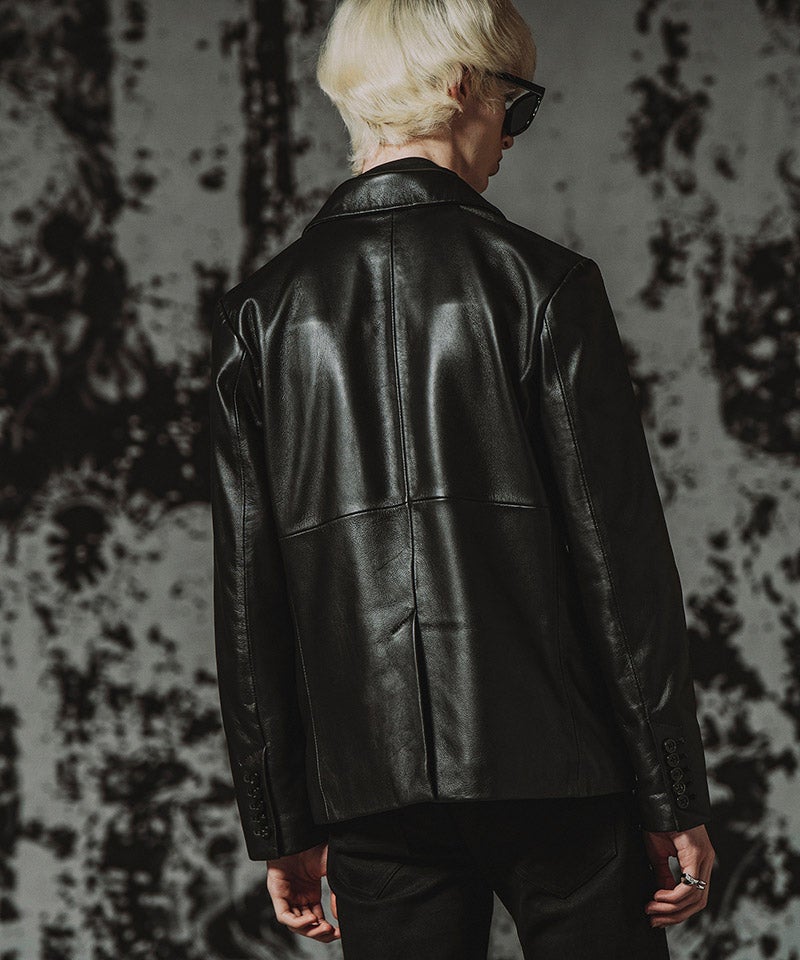 NO ID.(ノーアイディー)】シープレザーエッジ1B-JKT テーラードジャケット NO ID.(ノーアイディー)】シープレザーエッジ1B-JKT テーラードジャケット