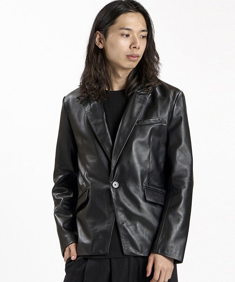 NO ID.(ノーアイディー)】ｼｰﾌﾟﾚｻﾞｰｴｯｼﾞ1B-JKT テーラードジャケット