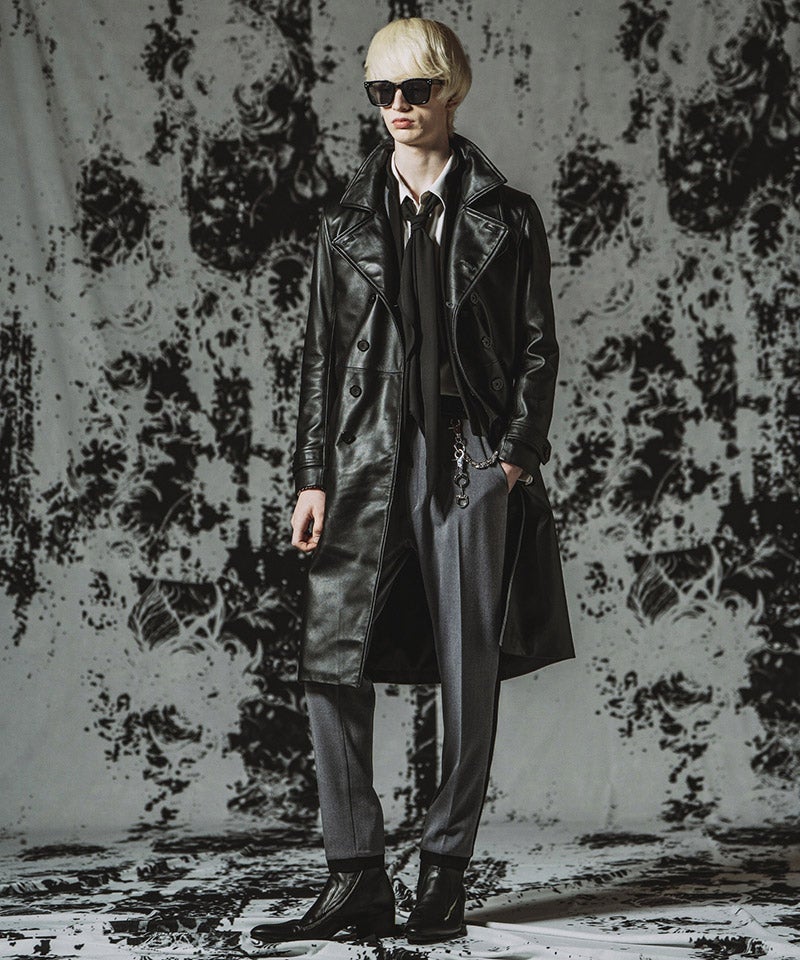 LANVIN　極上シープスキン　ダブルブレスト　レザーコート NO ID.(ノーアイディー)】ｼｰﾌﾟﾚｻﾞｰWﾌﾞﾚｽﾄｺｰﾄ(859030-561L) | CAMBIO