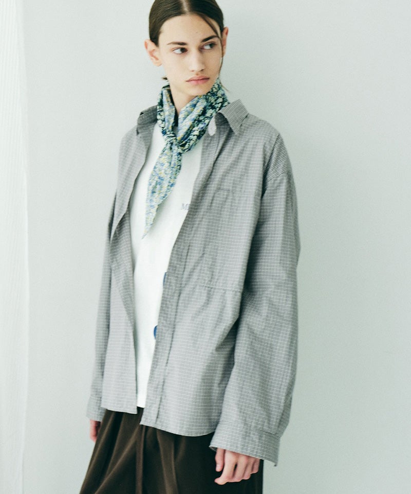 LT GREY PLAID