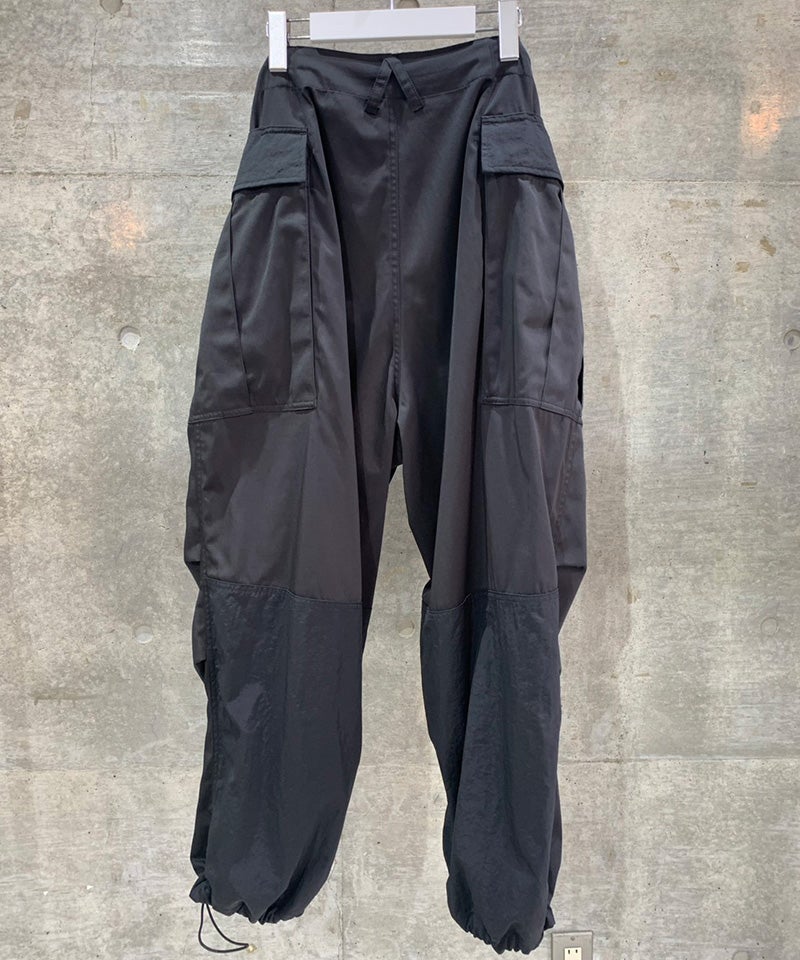 ANEI レイヤード カーゴパンツ ブラック ANEI(アーネイ)】【予約販売2月上旬～中旬入荷】 M-44A BAGGY 2-TONE