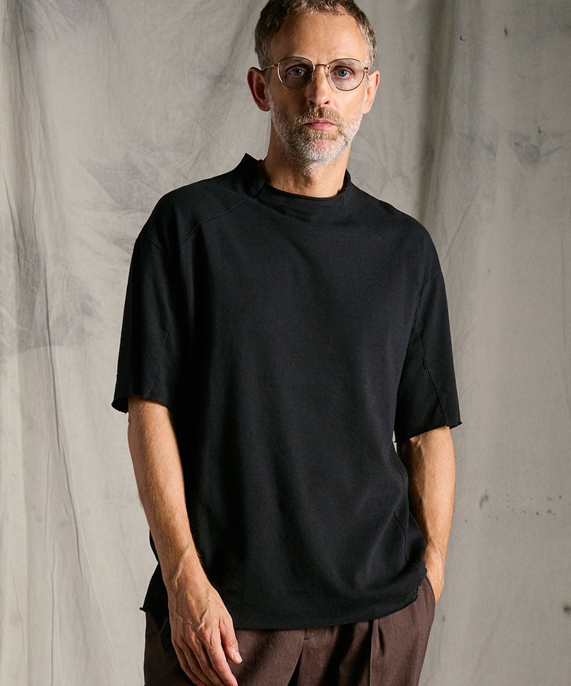 wjk】【予約販売4月下旬～5月上旬入荷】cut-off semi mock neck S-S