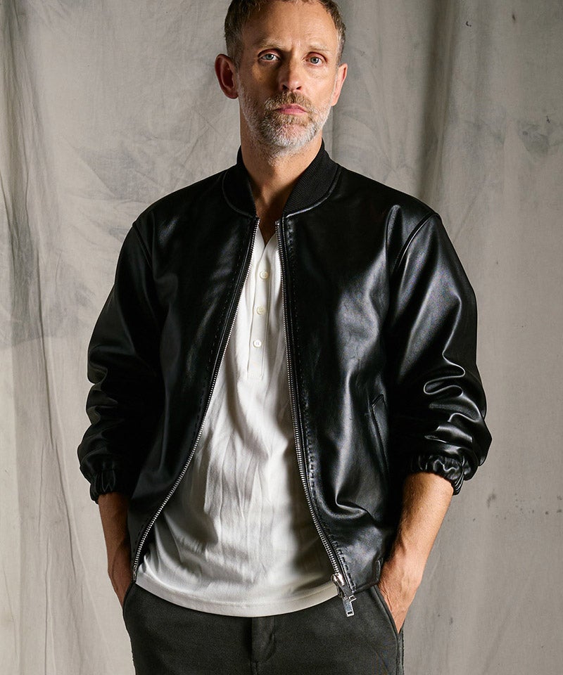wjk】【予約販売2月下旬～3月上旬入荷】lamb leather bomber jacket