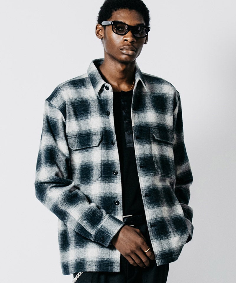 クライミーウォレットチェーン【CRIMIE】 【L JACKET】 CRIMIE(クライミー)】【予約販売11月中旬～下旬入荷】FLANNEL CHECK