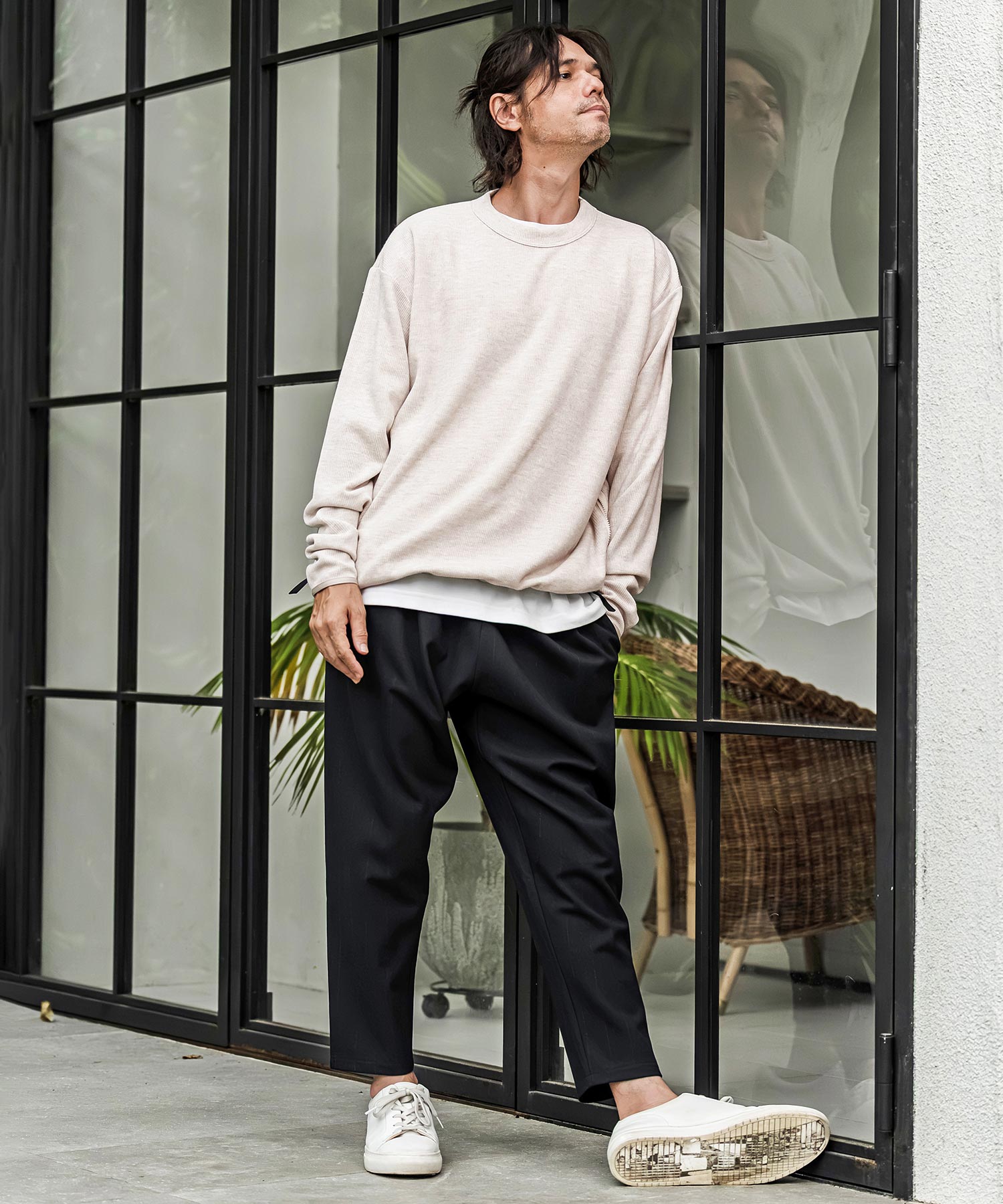 CAMBIO(カンビオ)】【予約販売10月中旬～下旬入荷】 Rib Knit Pullover