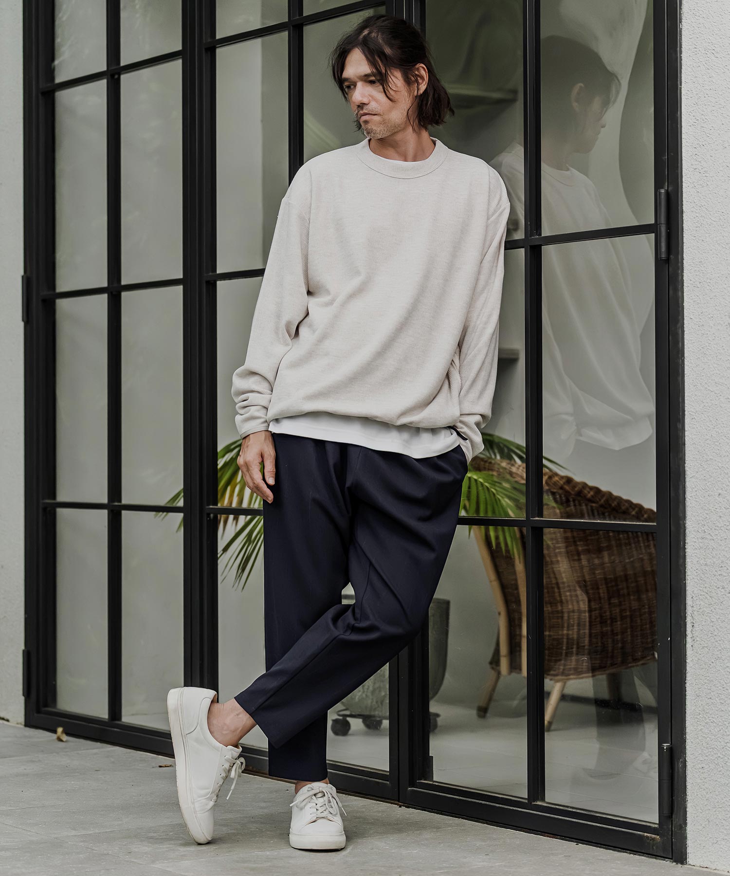 CAMBIO(カンビオ)】【予約販売10月上旬～中旬入荷】 Pinstripe Tapered