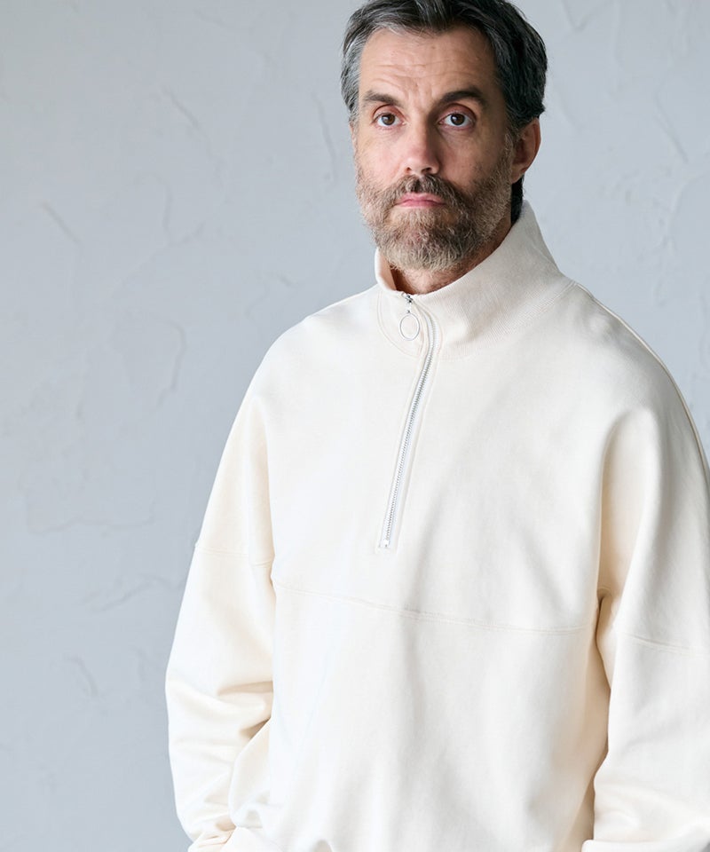 Kelen(ケレン)】【予約販売1月中旬～下旬入荷】 CUP CUT HALF ZIP TOP