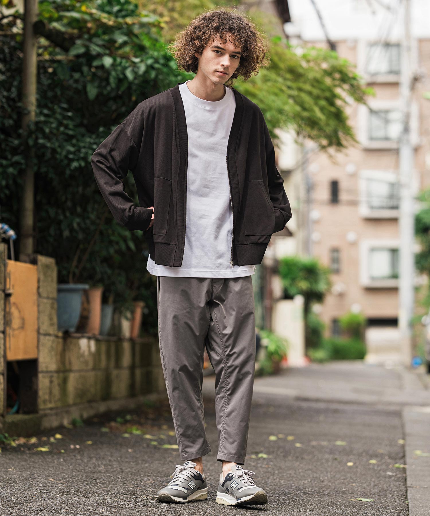 CAMBIO(カンビオ)】【予約販売10月上旬～中旬入荷】ZIPカーディガン