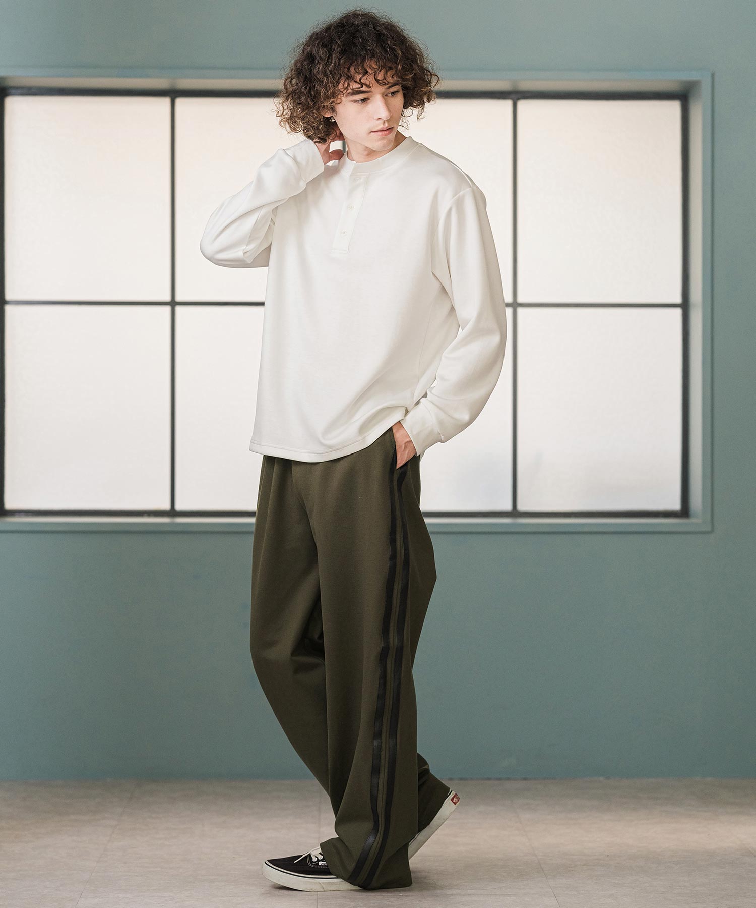 CAMBIO(カンビオ)】【予約販売10月上旬～中旬入荷】PUレザーライン