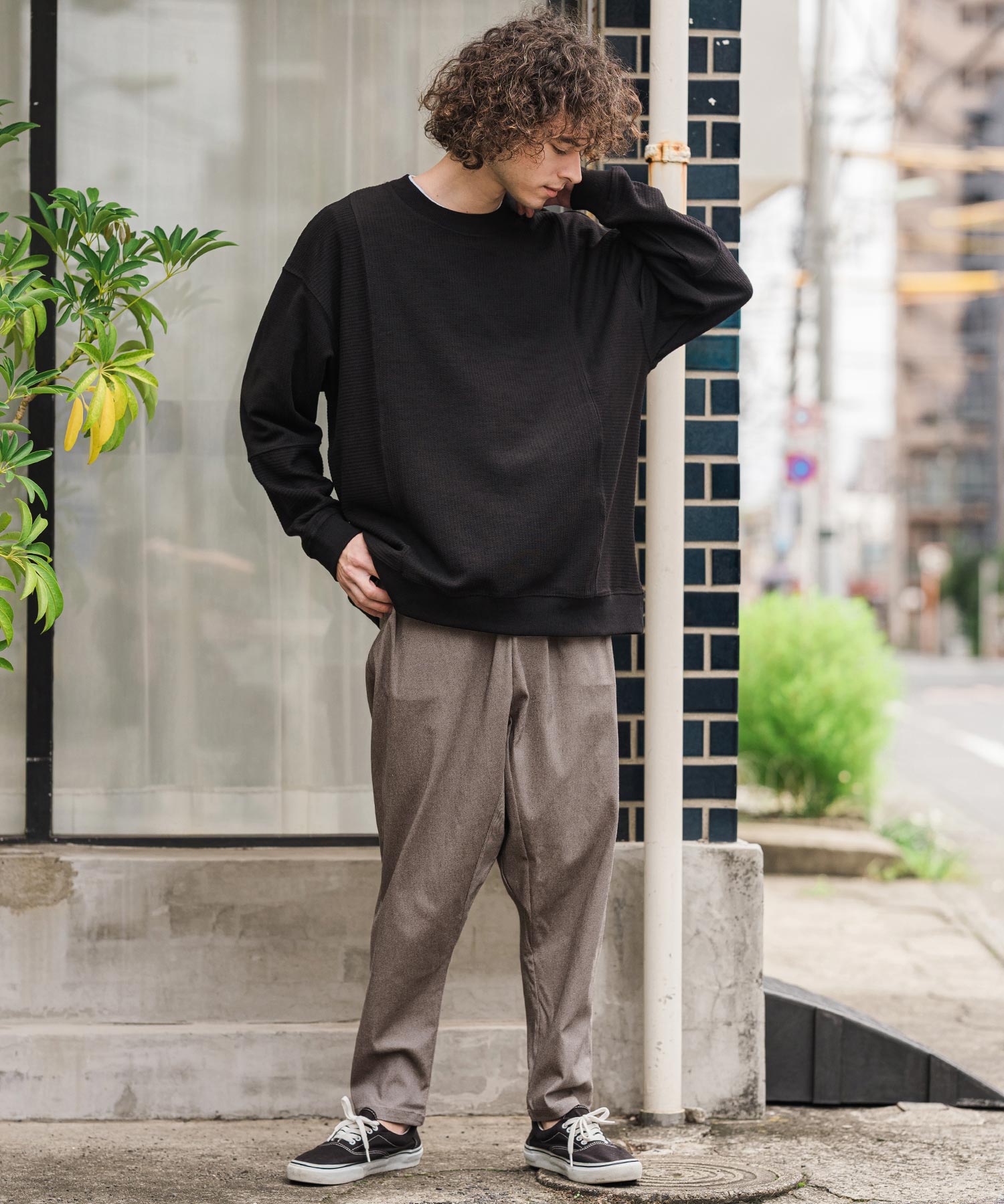 CAMBIO(カンビオ)】【予約販売10月上旬～中旬入荷】メランジツータック
