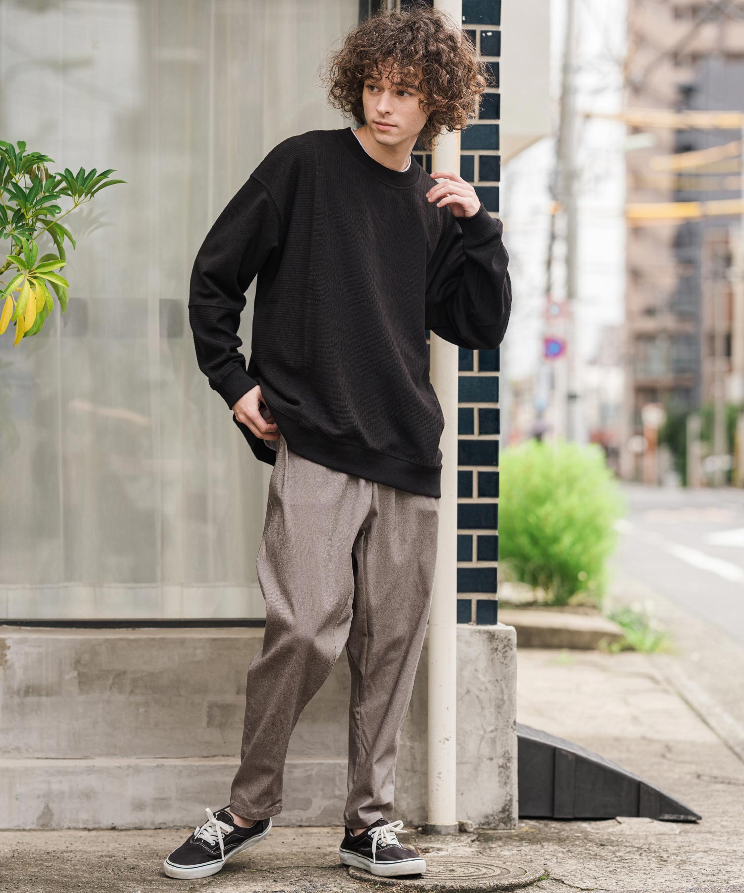 CAMBIO(カンビオ)】【予約販売10月上旬～中旬入荷】メランジツータック