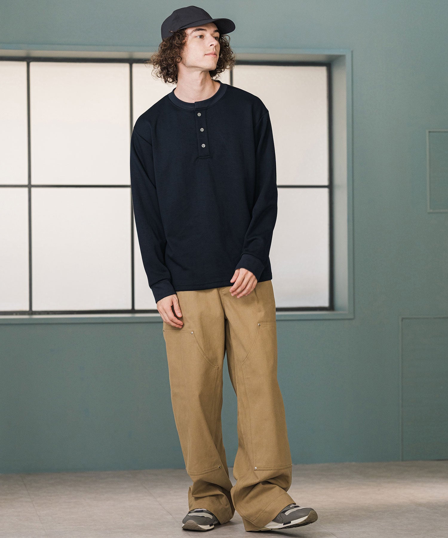 CAMBIO(カンビオ)】ポンチヘンリーネックロンT(BP-BFA0159) | CAMBIO