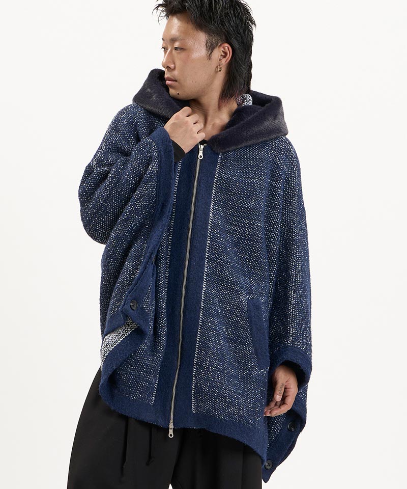 Akiakane 　アキアカネ✩ポンチョコート NO ID.(ノーアイディー)】【予約販売11月下旬～12月上旬入荷】ﾌｧｲｸﾌｧｰ